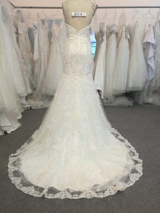 Style  back of Sweetheart lace bridal dress from Darius Cordell