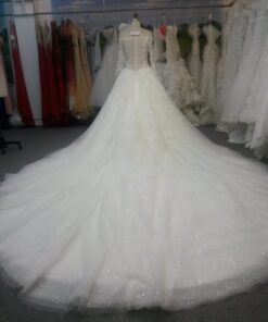Style BHD back of Long sleeve plus size wedding gowns from Darius Cordell Couture Fashion Designs
