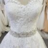 Style# Plussizelacebridalgownswithrhinestonebeltfromdariuscordellcouturefashiondesigns