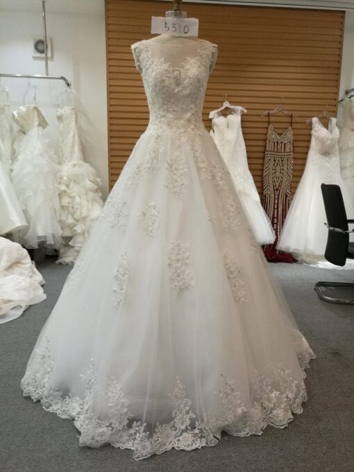 Style# A lineIllusionnecklinelaceweddinggownfromdariuscordellcouturefashiondesigns