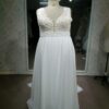 C Empirewaistplussizeweddinggownwithv neckline brittany