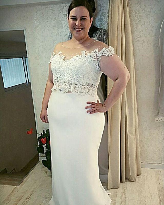 Style #1494 - Plus size 2pc wedding dresses