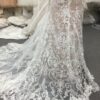 Style#sunEmbroiderydetailofcustomweddingdressfromDariusBridal