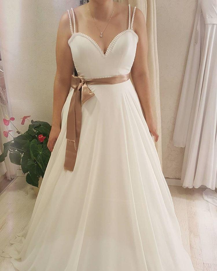 Style #e967 - Simple and Elegant plus size a-line wedding gowns