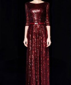 ()longsleeveredsequineveningdressfromDariusCordell