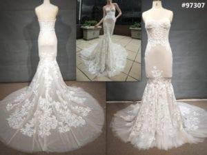 #97307 Replicas of sexy stretch fabric wedding dresses from Darius Cordell