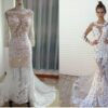 Berta Inspired Custom Long Sleeve Wedding Dress 