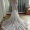 ST Sheer lace wedding gown train from Darius Cordell