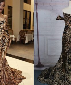 Replica of haute couture evening gown from Pinterest by Darius Cordell