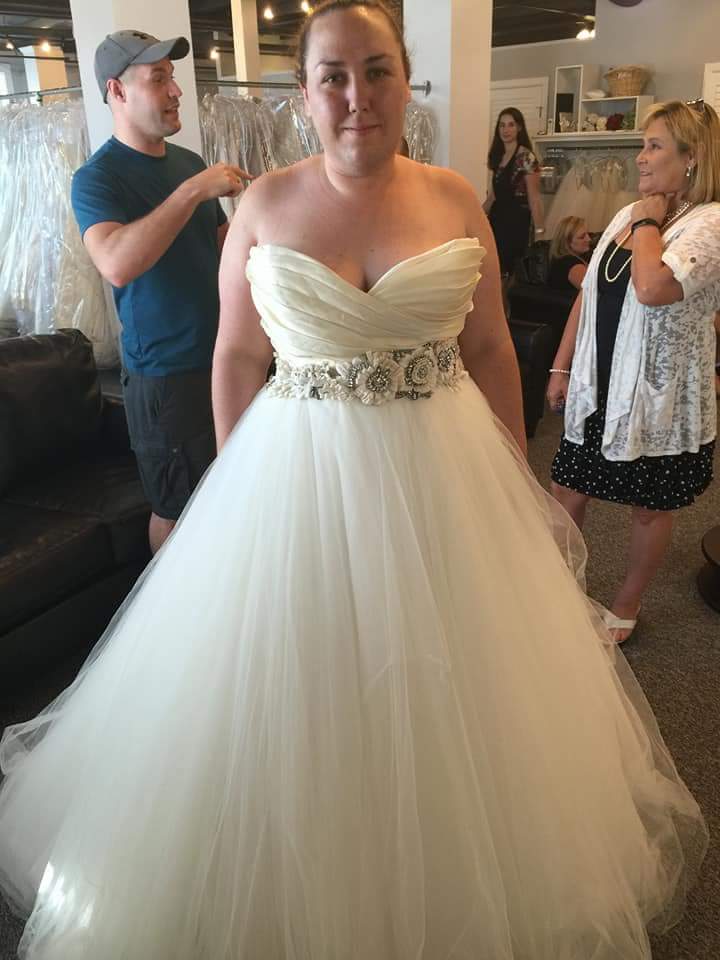 Strapless plus size bridal ball gowns from Darius Couture