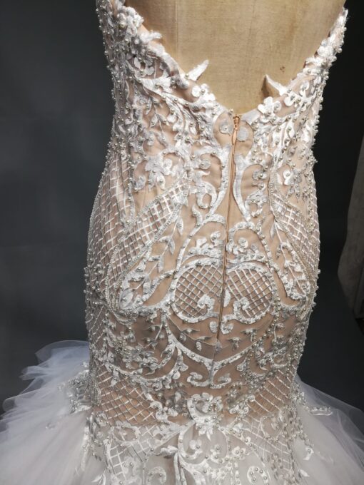 Style hurst open back embroidery wedding dress from Darius Cordell