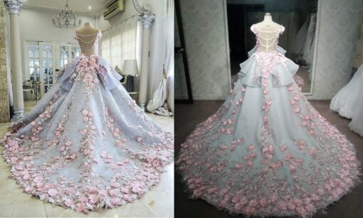 Pink Ball Gown Replica wedding dress from Darius Cordell