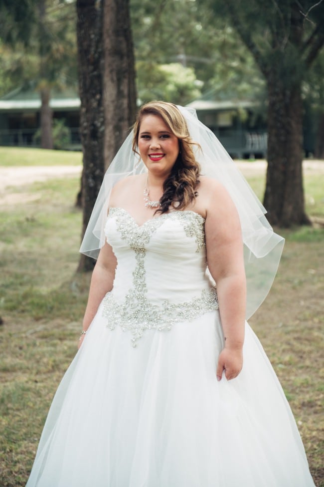 Strapless plus size ball gown bridal dresses