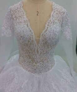 Style #C2018-Carroll V-neck lace wedding dresses from Darius Cordell