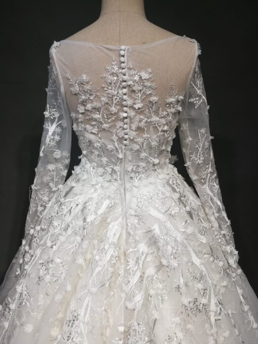 JT-066 (5) sheer back wedding dress from Darius Cordell