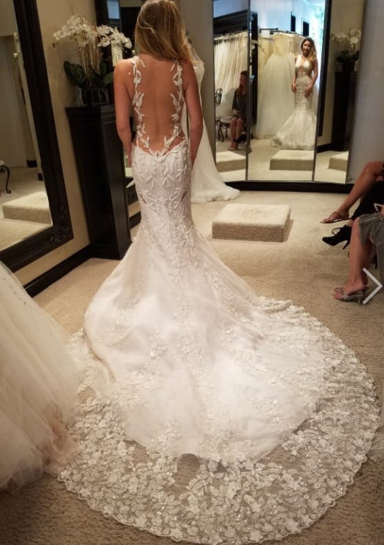 backless wedding gown from Darius Designs