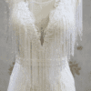 Beaded frindge wedding gown from Darius Cordell