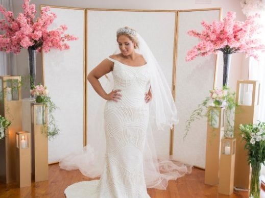 Beaded plus size wedding dresses from Darius Customs