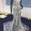 Sleeveless lace wedding dress options from Darius Customs