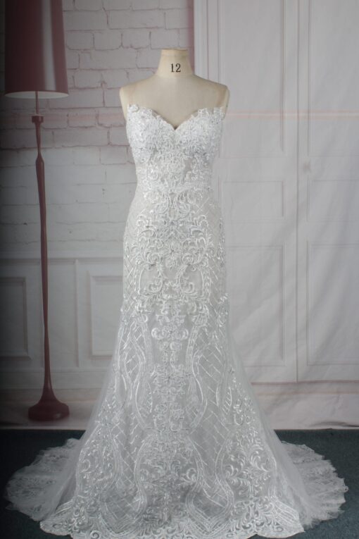 0813_1 - Strapless Embroidery wedding gowns from darius cordell