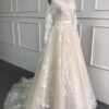 NO.1850-1 sheer long sleeve a-line bridal gowns from darius cordell