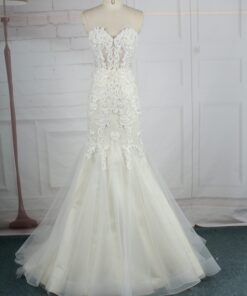 95013-1 strapless fit-to-flare darius Cordell Custom Wedding Dress