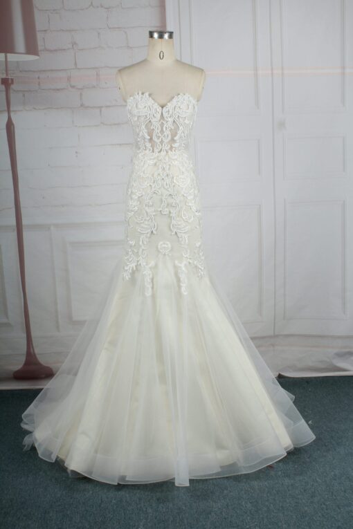 95013-1 strapless fit-to-flare darius Cordell Custom Wedding Dress