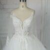 LB1101-2 Darius Cordell Sheer long sleeve bridal gown