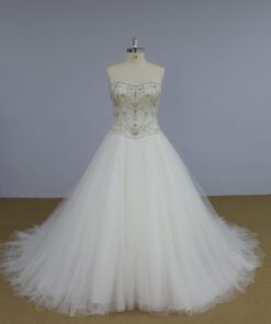 JA7943 strapless plus size a-ling wedding gowns from darius cordell