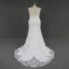 JA9663 backless plus size wedding gown with train from darius cordell