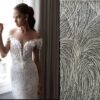 Beaded swatches for custom wedding dresses