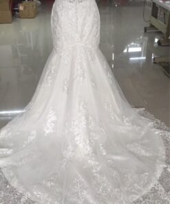 C2018-DeBlassie Fit-to-flare lace wedding dress by Darius Cordell