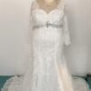 C2018TanyaS - Long sleeve plus size lace wedding gown from Darius Cordell