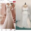 Replica of lace wedding gown for plus size bride by Darius Cordell