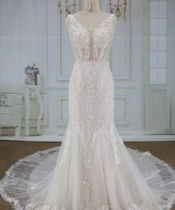 Style YBW122518 beaded lace sleeveless wedding dresses from darius cordell