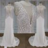 Style YBW1948 Sequin flower wedding dresses with cap sleeves from darius cordell