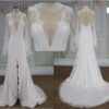 Style YBW1961 Trumpet sleeve v-neck wedding dresses from Darius Cordell