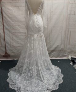 Style C2018-Lazaran Lace long sleeve replica of couture desigenr wedding dress