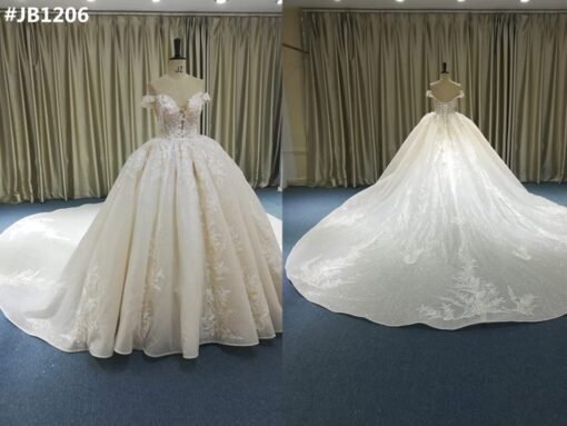 #JB1206 off the shoulder ball gowns