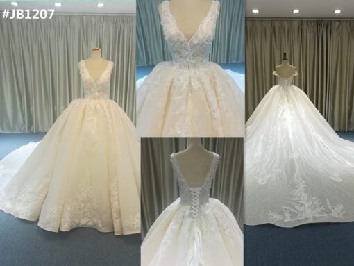 #JB1207 sleeveless ball gown wedding dresses