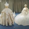 #JB1208 tiered ball gown wedding dresses