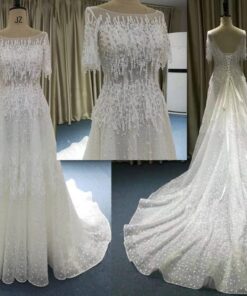 #JB1210 short sleeve wedding dresses fom darius cordell