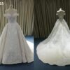 #JB1215 off the shoulder bridal gowns with detachable skirts frrom darius cordell