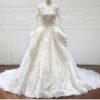 C2019-ST0703 Long Sleeve Sexy V-neck ball gown wedding dress from Darius Cordell