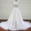 SW-B336 Sleeveless v-neck plus size wedding dress from Darius Cordell