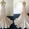 Style FD1197 Two tone sleeveless fit-to-flare wedding gown from Darius Cordell Fashion