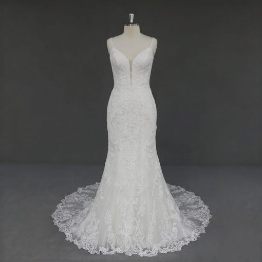 JA9901 (1) embroidered bridal dresses with straps from darius cordell