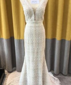 Style 19201 - Crochet fabric wedding dress designs from Darius Cordell