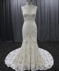Style VNDM018 - v-neck bridal dresses with emrboidery and lace from Darius Cordell
