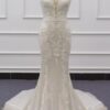 Style VNDM238 Sleeveless v-neck bridal dresses with embroidery details from Darius Cordell